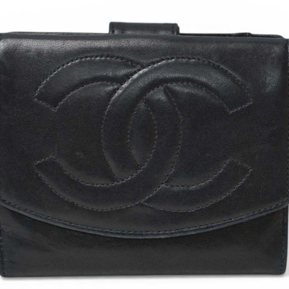 CHANEL Black Logo Wallet - Picture 2 of 16